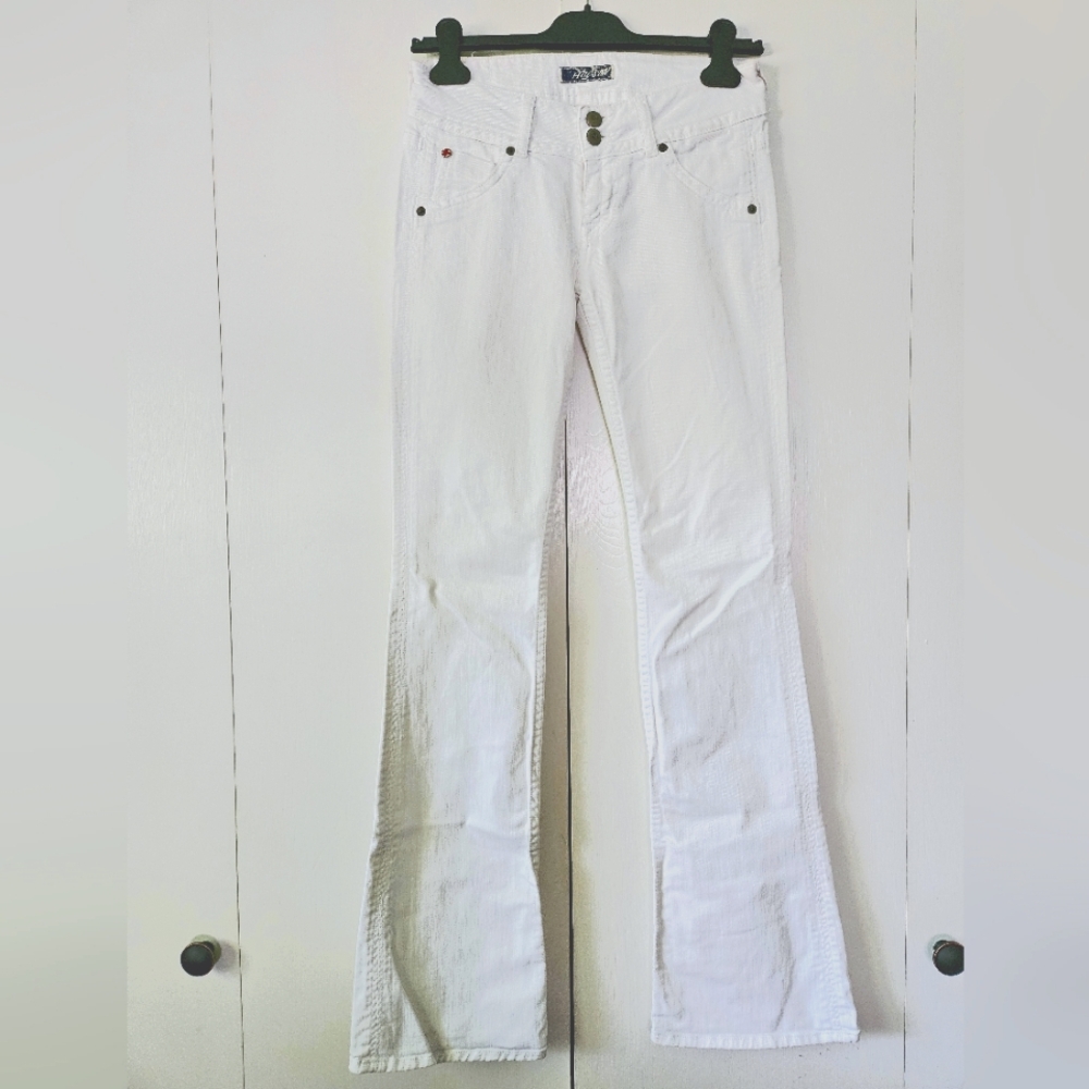Hudson White Denim Boot Cut Size 26"
